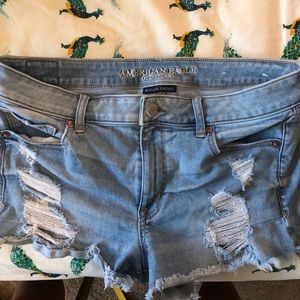 american eagle denim shorts